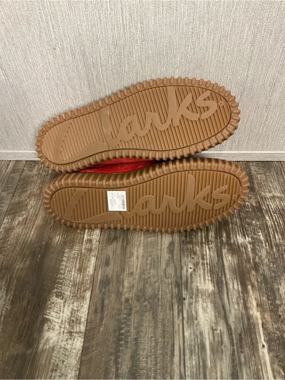 NWOB Clark’s 200 Aniversary Edition Red Suede Men's Casual Creeper Shoes Size 10 - Picture 13 of 16
